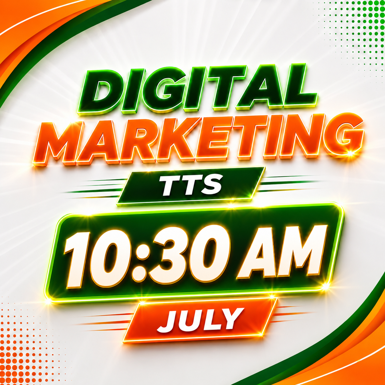 JULY – TTS 10:30AM to 12:00PM (2026)