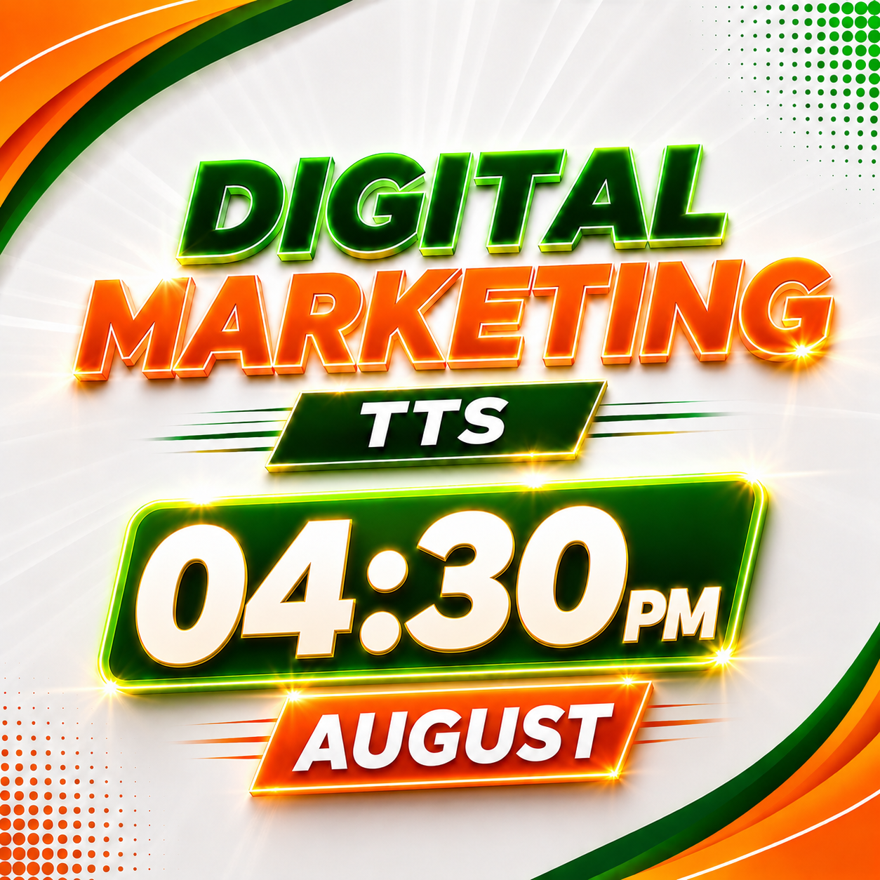 AUGUST – TTS 04:30PM to 06:00PM (2026)
